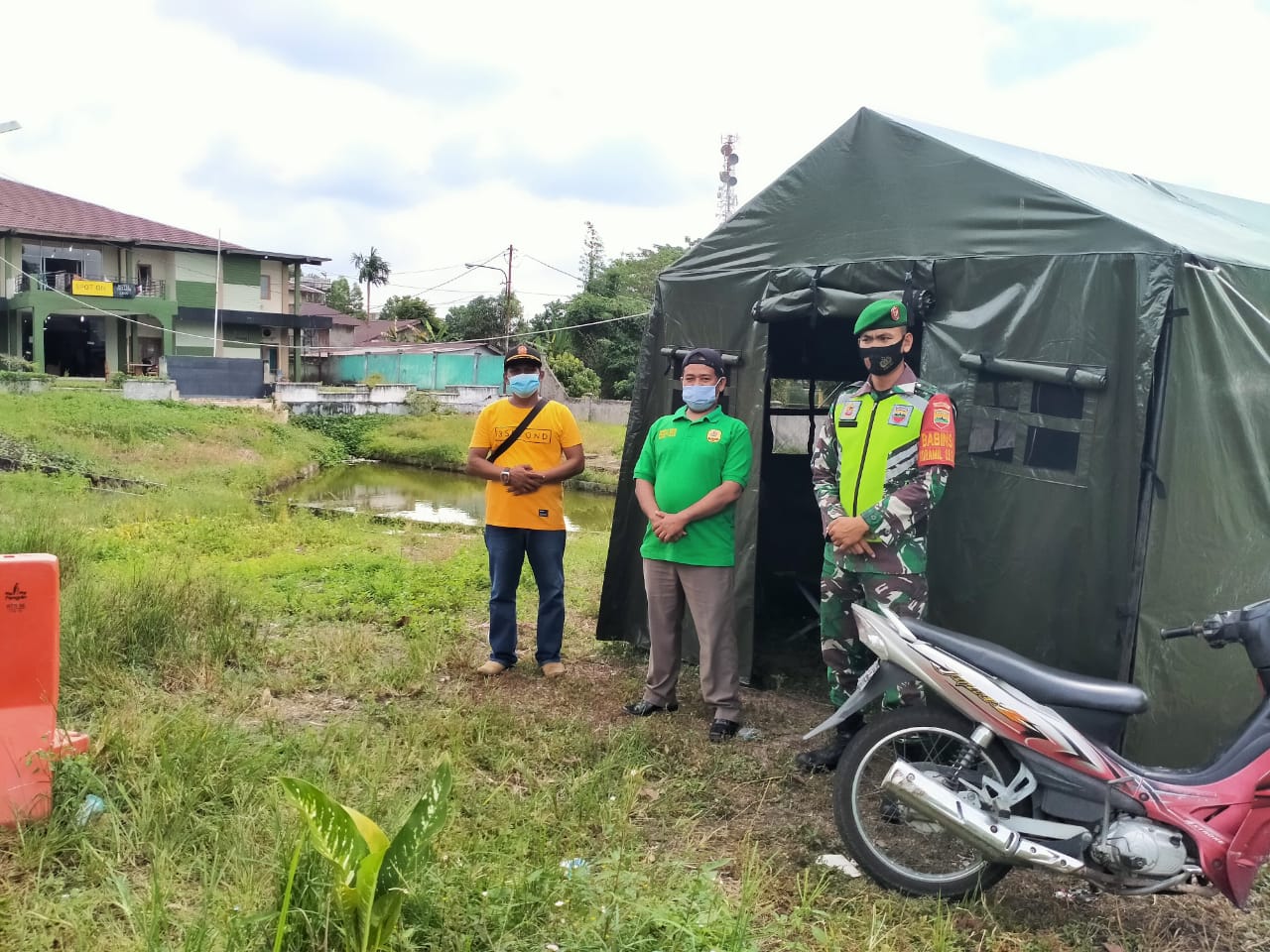 Aparat Gabungan Gelar Operasi Yustisi Penegakan Prokes Diwilayah Kecamatan Siak