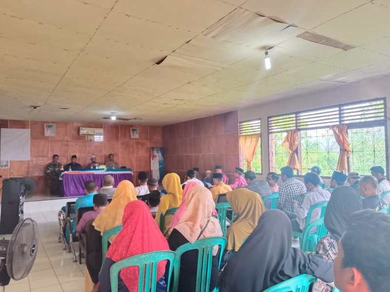 Terus Bersinergi Ciptakan Kebersamaan, Danramil 09/Kemuning Dampingi Rapat Pembentukan Panitia MTQ