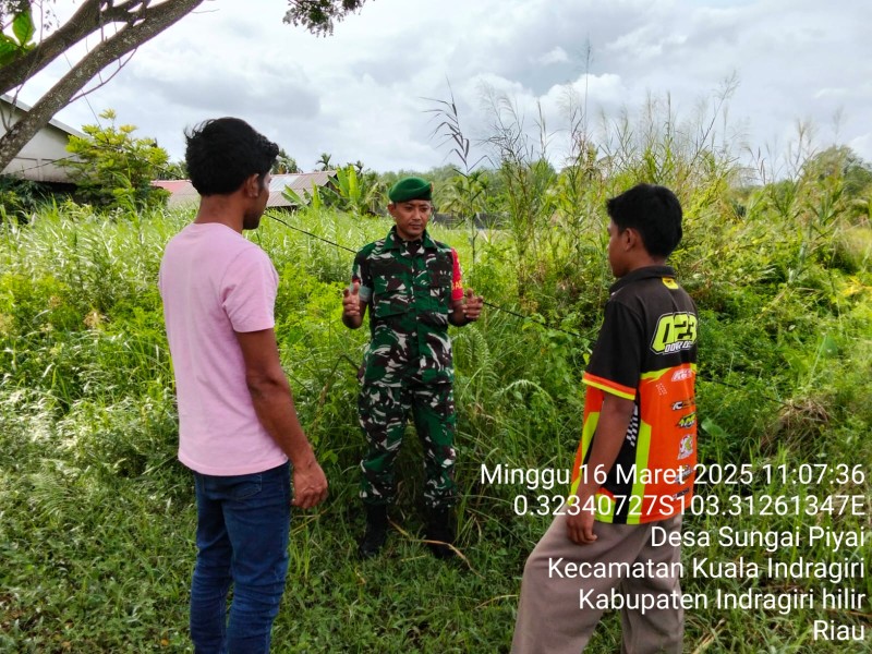 Desa Sungai Piyai Bebas dari Karhutla: TNI dan Masyarakat Berhasil Melakukan Patroli