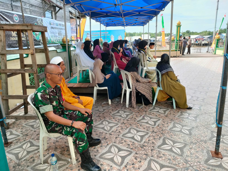 Babinsa Koramil 04/Kuindra Lakukan PAM MTQ Tingkat Kecamatan