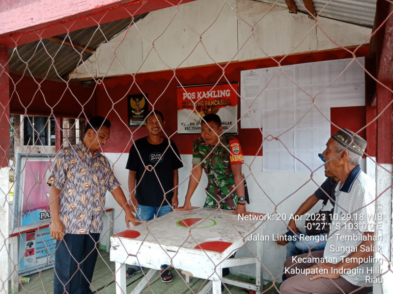 Menyambut Datangnya Hari Raya Idul Fitri 1444 H, Babinsa Koramil 03/Tpl Sambangi Kampung Pancasila Rencanakan Gotong Royong