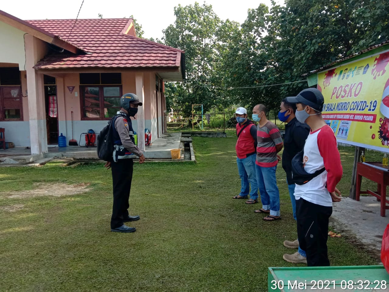 Polsek Pujud Intensif Pantau Isolasi Pasien Covid 19