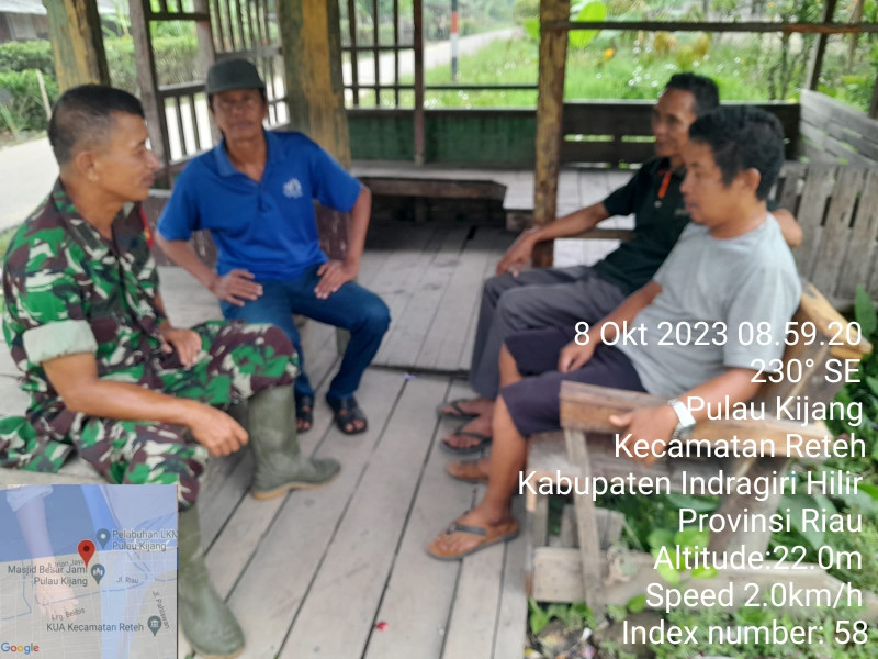 Koramil 07/Reteh Pupuk Silaturahmi Dengan Cara Saling Tolong Menolong Antar Sesama