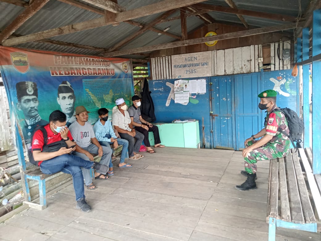 Koramil 04 /Kuindra Lakukan Komunikasi Sosial Bersama Masyarakat Desa Lajau