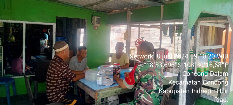 Babinsa Koramil 04/Kuindra Jalin Tali Silaturahmi Sekaligus Kedekatan Dengan Masyarakat