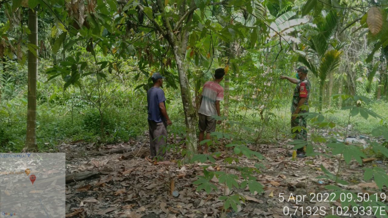 Serka Harianto Malau Gencar Lakukan Patroli Karhutla di Desa Kotabaru Reteh