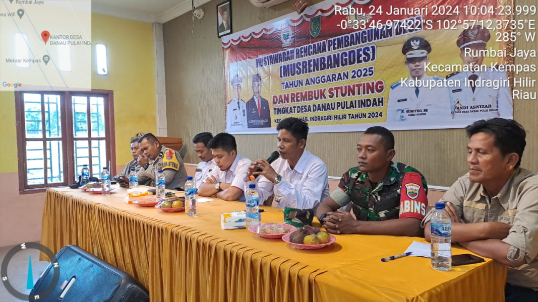 Babinsa 03/Tpl Hadiri Undangan Musrenbang Desa Danau Pulai Indah Tahun Anggaran 2025