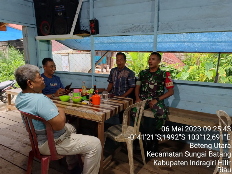 Koramil 07/Reteh Praka Edi Sutrisno Jalin Hubungan Yang Harmonis Antar Sesama