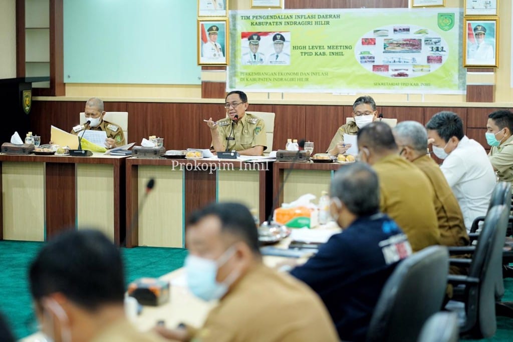 Atasi Inflasi di Inhil, Bupati Pimpin Rapat Bersama TPID