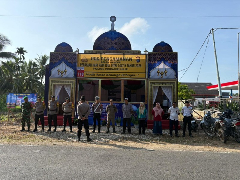 Babinsa Koramil 03/Tpl Sertu Wisnu Hartono Sinergi dengan Unsur Terkait Gelar PAM Jelang Idul Fitri 1447 H