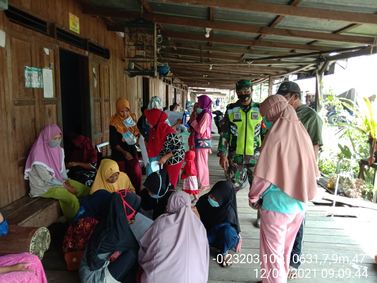 Babinsa Sungai Raya Lakukan Penegakan Disiplin