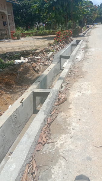Warga Sebut Pembangunan Dreinase di Jalan Sejahtera Bagan Batu Tidak Ada Fungsinya, Ini Alasannya..!