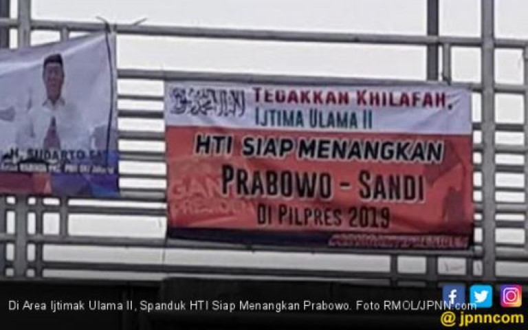Ada Spanduk HTI Siap Menangkan Prabowo, Gerindra: Biar Saja