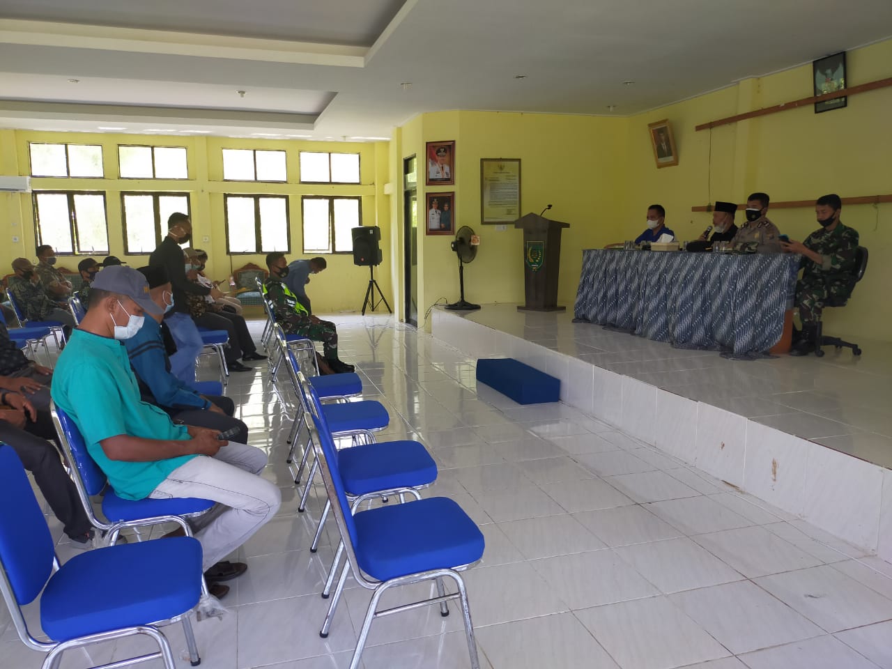 Koramil 04/Kuindra Ikuti Rapat PPKM di Kecamatan Concong