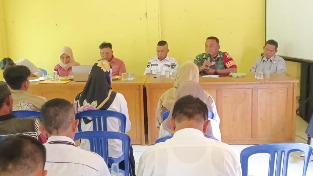 Babinsa Desa Lubuk Besar Hadiri Pelaksanaan Sosialisasi Pajak di Binaan