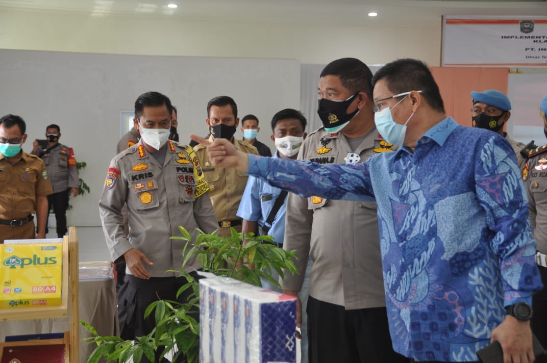 Wakapolda Riau Hadiri Sosialisasi Implementasi UU Cipta Kerja di PT. IKPP Kecamatan Tualang