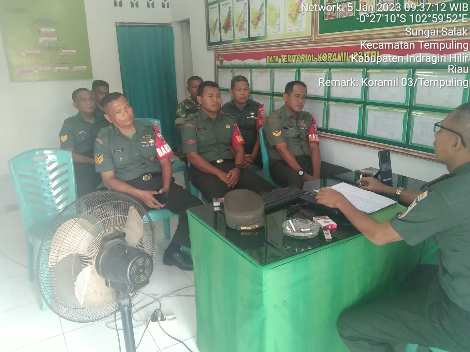 Danramil 03/Tempuling Berikan Arahan Kepada Anggotanya
