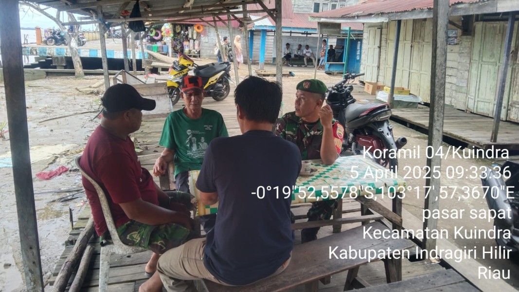Babinsa Koramil 04/Kuindra Ajak Masyarakat Memupuk Ukhuwah Islamiyah dan Persatuan