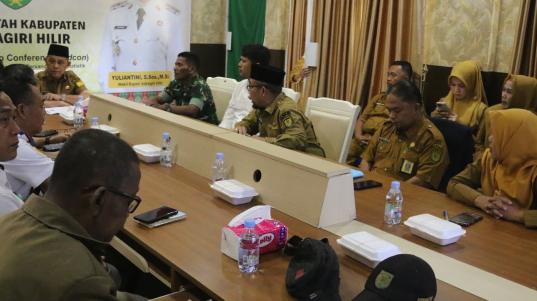 Bupati Inhil Herman Hadiri Rapat Koordinasi Pengendalian Inflasi Tahun 2025