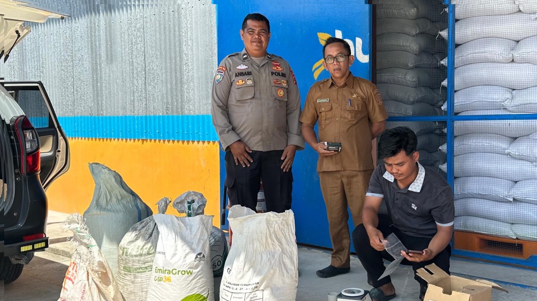 Mendukung Program Ketahanan Pangan, Polsek Koto Gasib Kembli  Melakukan Pengiriman Hasil Panen jagung pipil
