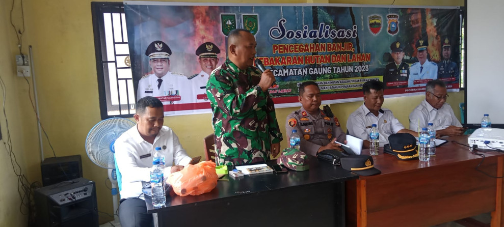 Cegah Karhutla, Babinsa 0314/Inhil Koramil 05/Gas Bersama Tim Gencar Laksanakan Patroli