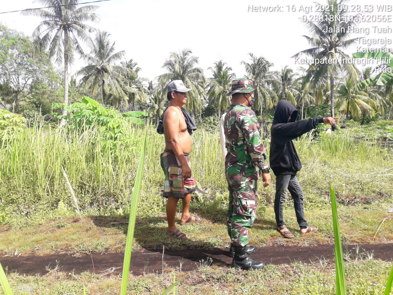 Cegah Karhutla, Babinsa Koramil 06/Kateman Gencar Monitoring Wilayah