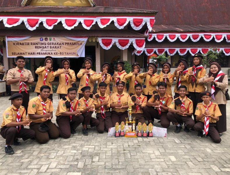 MTsN 1 Inhu Raih Juara Umum 2024 di Kwarran Rengat Barat, Ini Harapan Hendri Donal