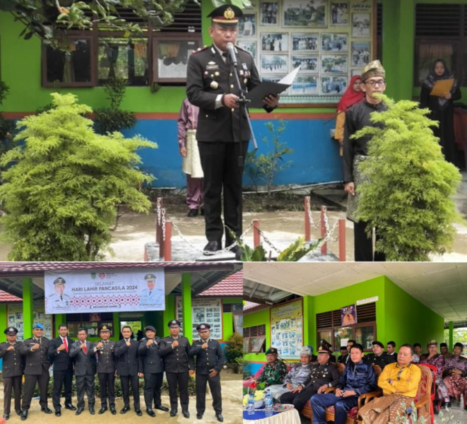 Kapolsek Gaung Iptu.Andrianto S.H.M.H.Hadiri Peringatan Hari Lahir Pancasila