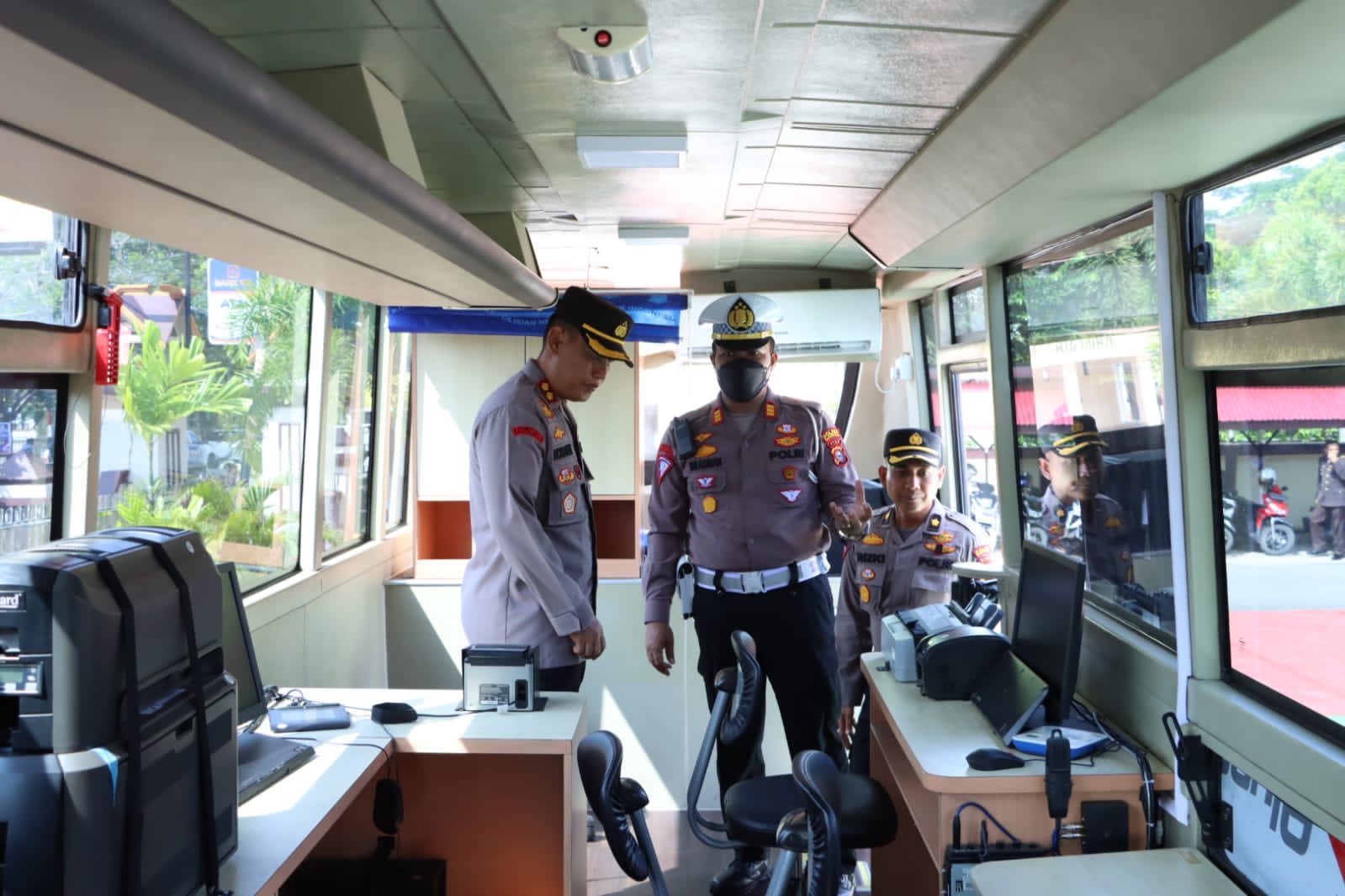 Kapolres Inhil Lakukan Pengecekan Terhadap Kelengkapan Kendaraan Motor Dinas Jelang Operasi Razia Zebra
