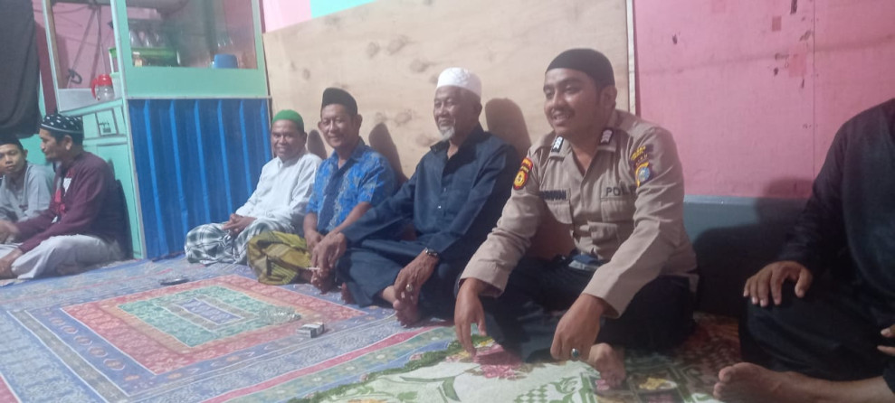 Bhabinkamtibmas Polsek Gaung Hadiri Giat Haul dan Do'a Bersama