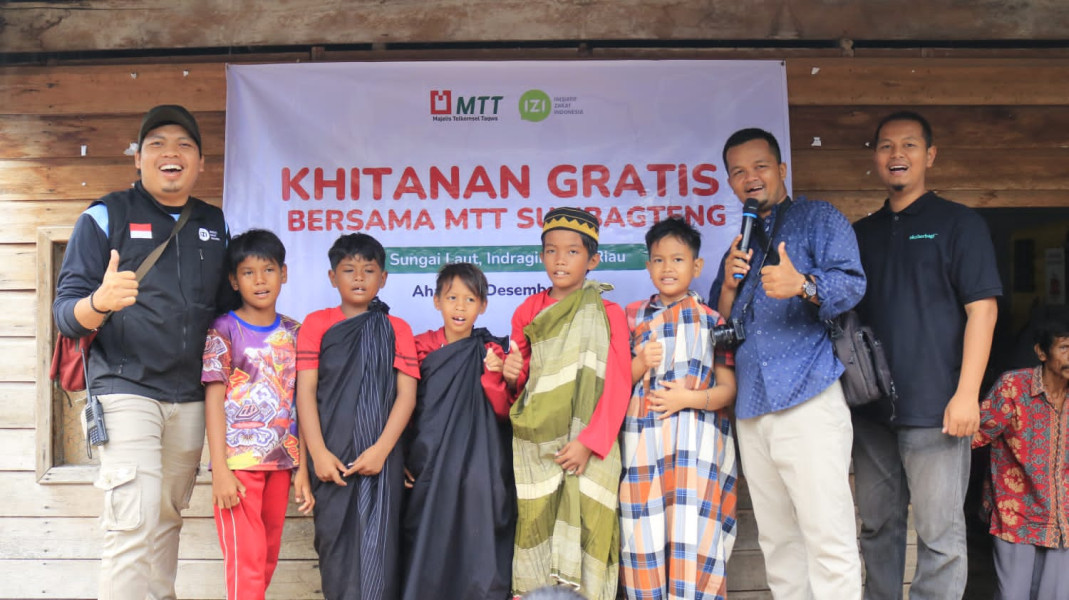 MTT Sumbateng Bersama IZI Riau Hadirkan Program Khitan Massal Gratis di Wilayah Tiga T Indragiri Hilir