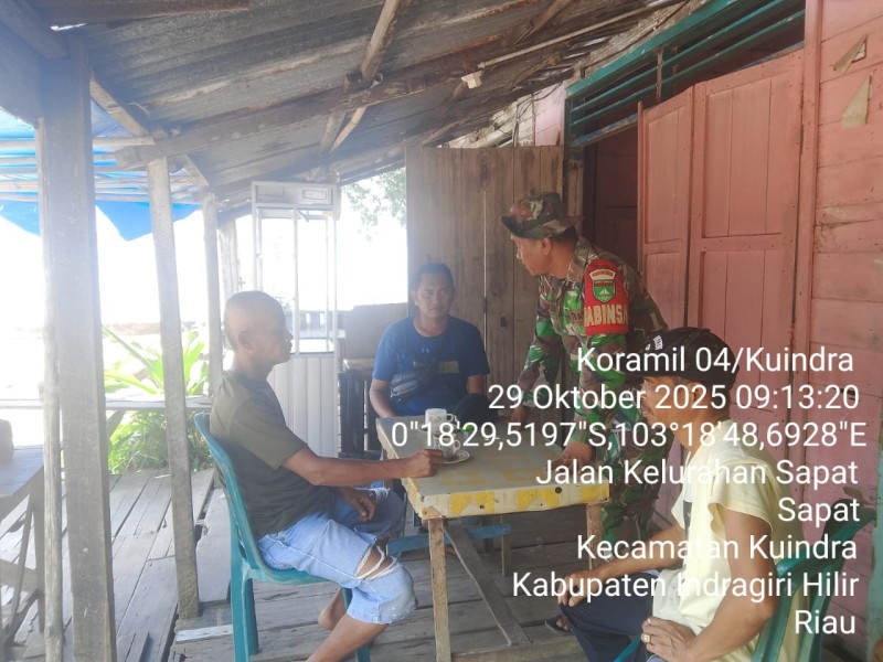 Babinsa Koramil 04/Kuindra: Komsos Sangat Penting