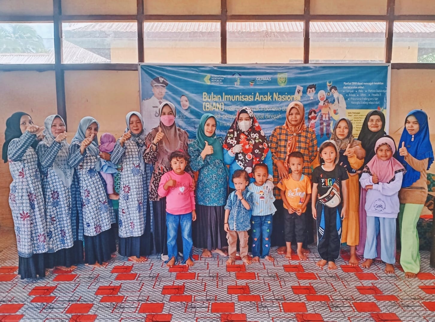 Pemdes dan Pustu Desa Teluk Dalam Sukseskan Pelaksanaan BIAN