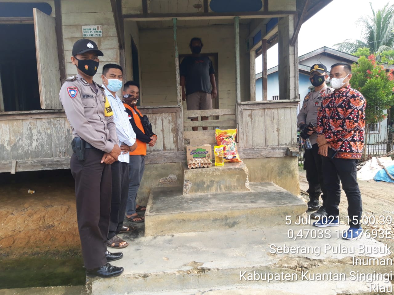 Polres Kuansing dan Jajaran Gencar Lakukan Pemantauan Terhadap Pasien Covid-19