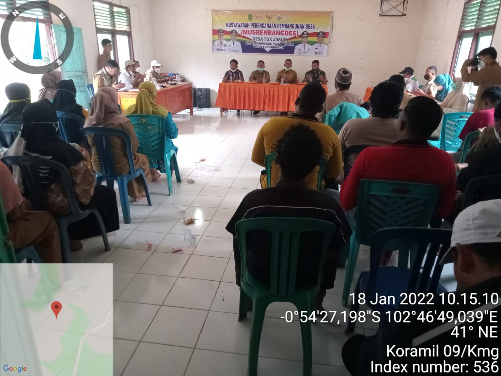 Babinsa Koramil 09/Kemuning Ikuti Musrembangdes Tuk Jimun