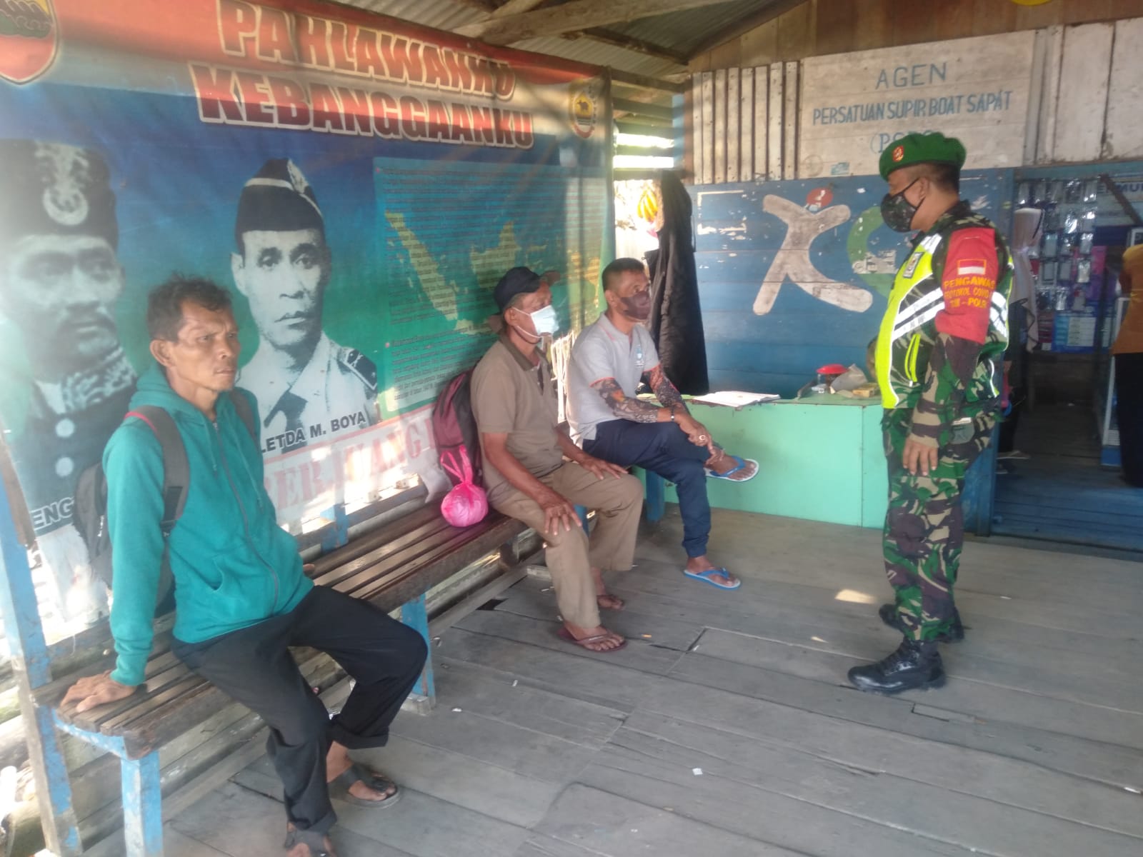 Himbauan dan Edukasi Tentang Protkes Terus Diberikan Babinsa Koramil 04/Kuindra