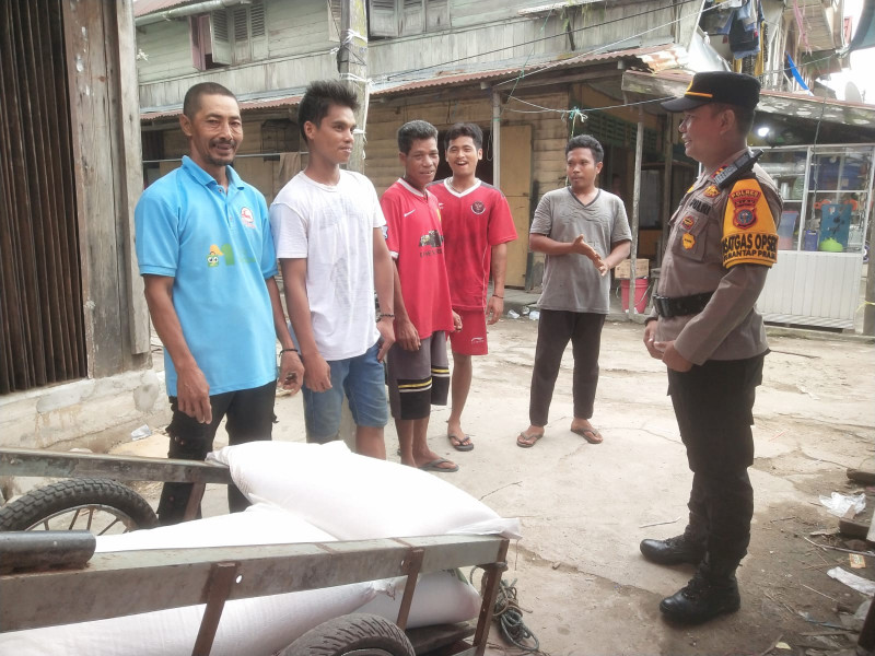 Cooling System Polsek Gaung Sambang Masyarakat dan Berikan Himbauan Kamtibmas