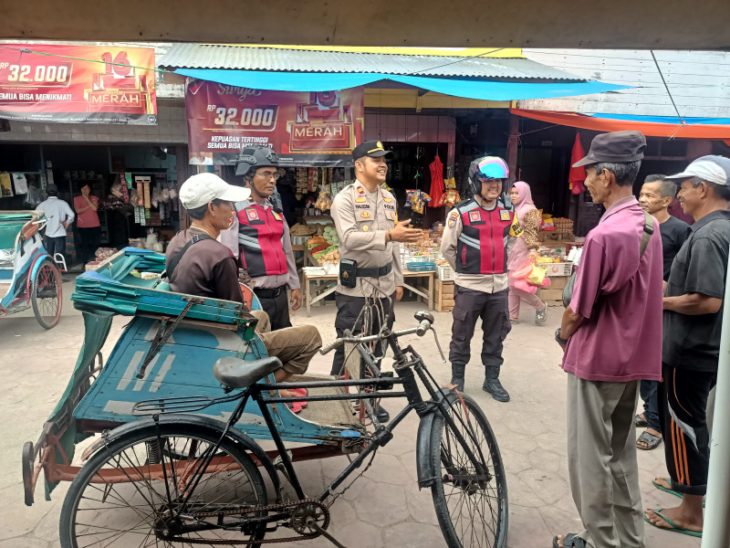 Humanis, Ini yang Disampaikan Personel Polsek Gas Saat Patroli Dialogis