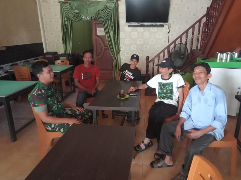 Bina Desa Aman Damai, Babinsa 03/Tpl Komsos Sekaligus Patroli Wilayah Binaan