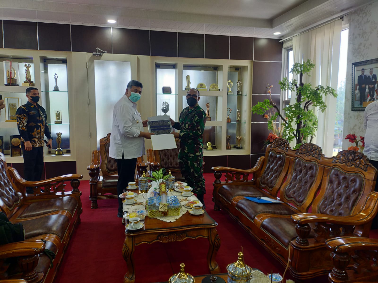 Dandim 0309/Solok Menerima Tim Puldata Pusterad