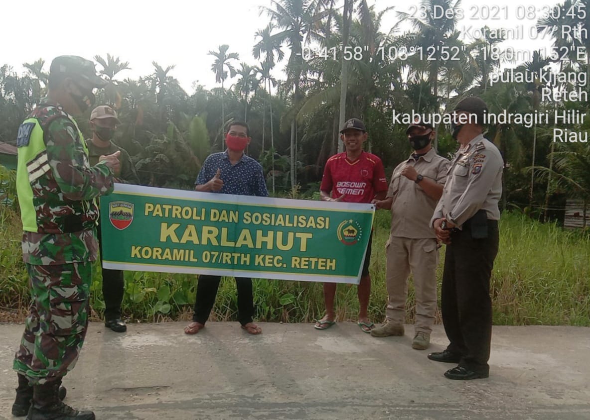 Serda Perdamean Rutin Lakukan Patroli Karhutla di Desa Binaan