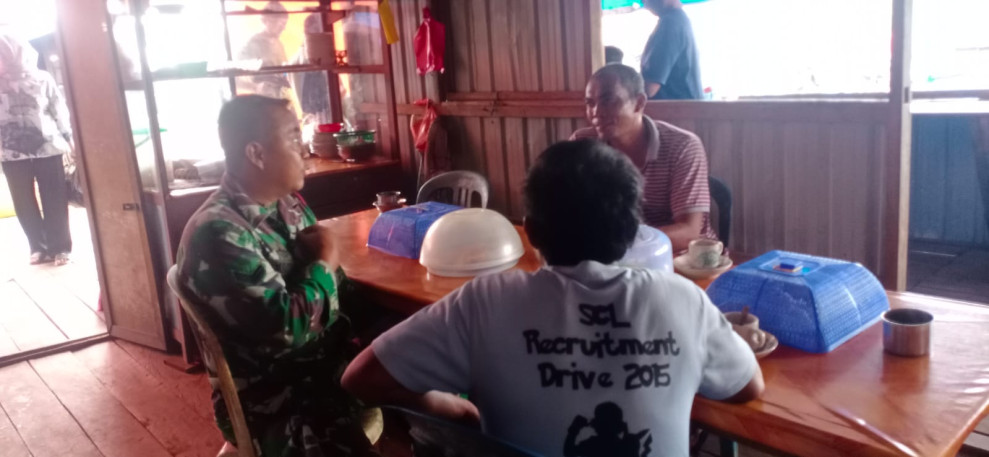 Rutin laksanakan Komsos Babinsa Koramil 05/GAS Kodim 0314/Inhil  Sertu Guntur Giat Komsos Bersama Warga Binaan