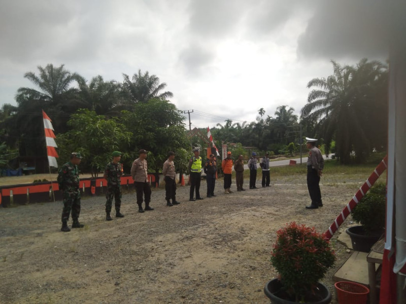 Danramil 09/Kmg Beserta Jajarannya Giat Lakukan Pos Pengamanan Nataru