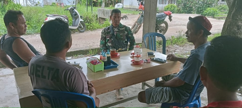 Demi Menjalin Hubungan Baik, Babinsa Koramil 05/Gas Serma Nawawi Gelar Komsos Dengan Warga Binaan
