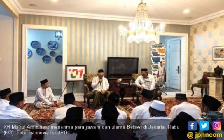 Sangat Cinta Ulama, Puluhan Jawara Betawi Berikhtiar demi Jokowi-KMA