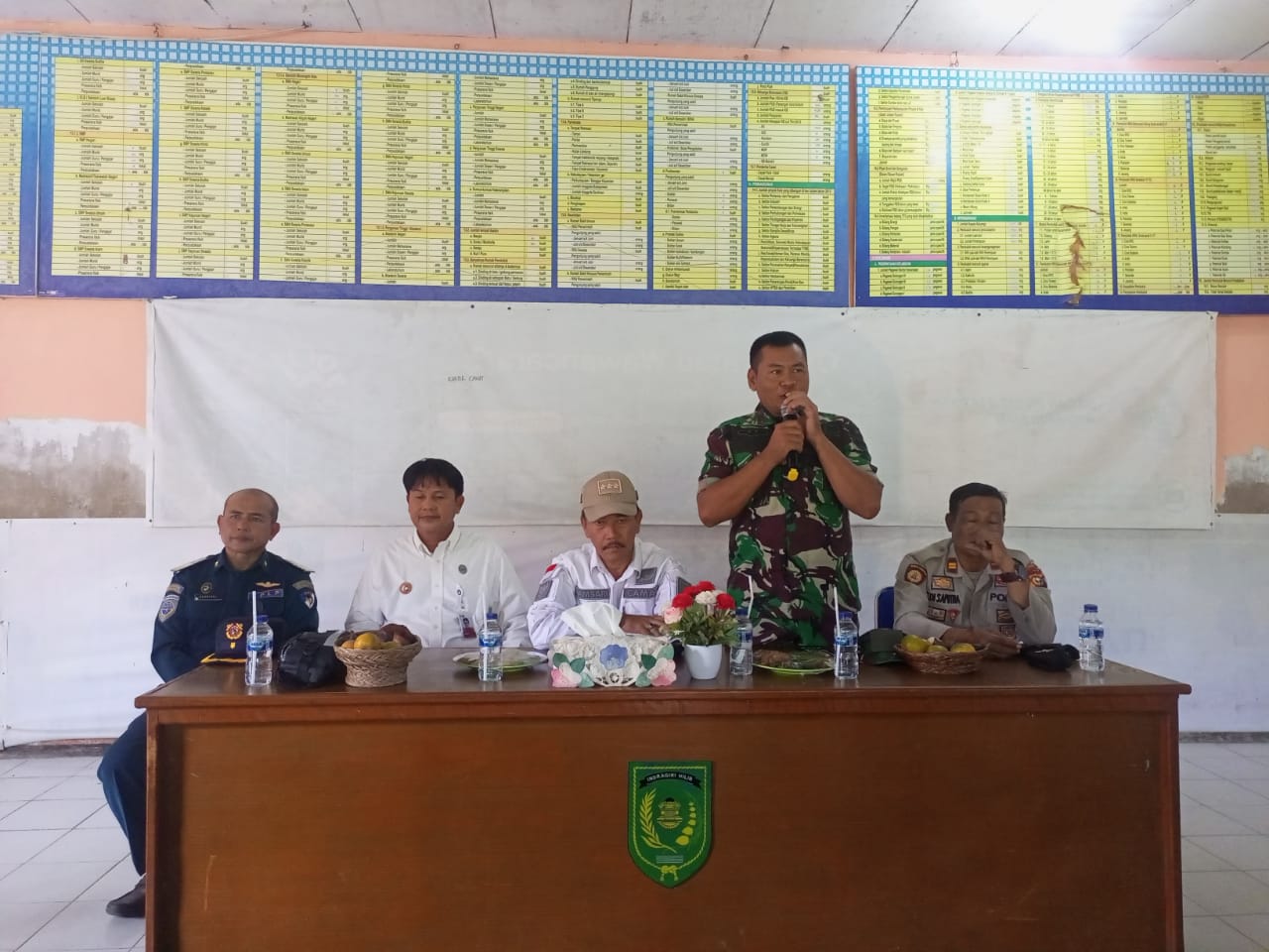 Danramil 04/Kuindra Ikuti Pelaksanaan Rapat Evaluasi Kerja Porko Pincam