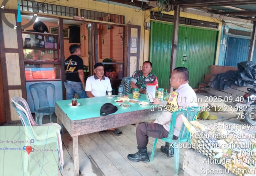 Babinsa 05/Gas Serda Rudi Ciptakan Keakraban dengan Warga Binaan dengan Komsos