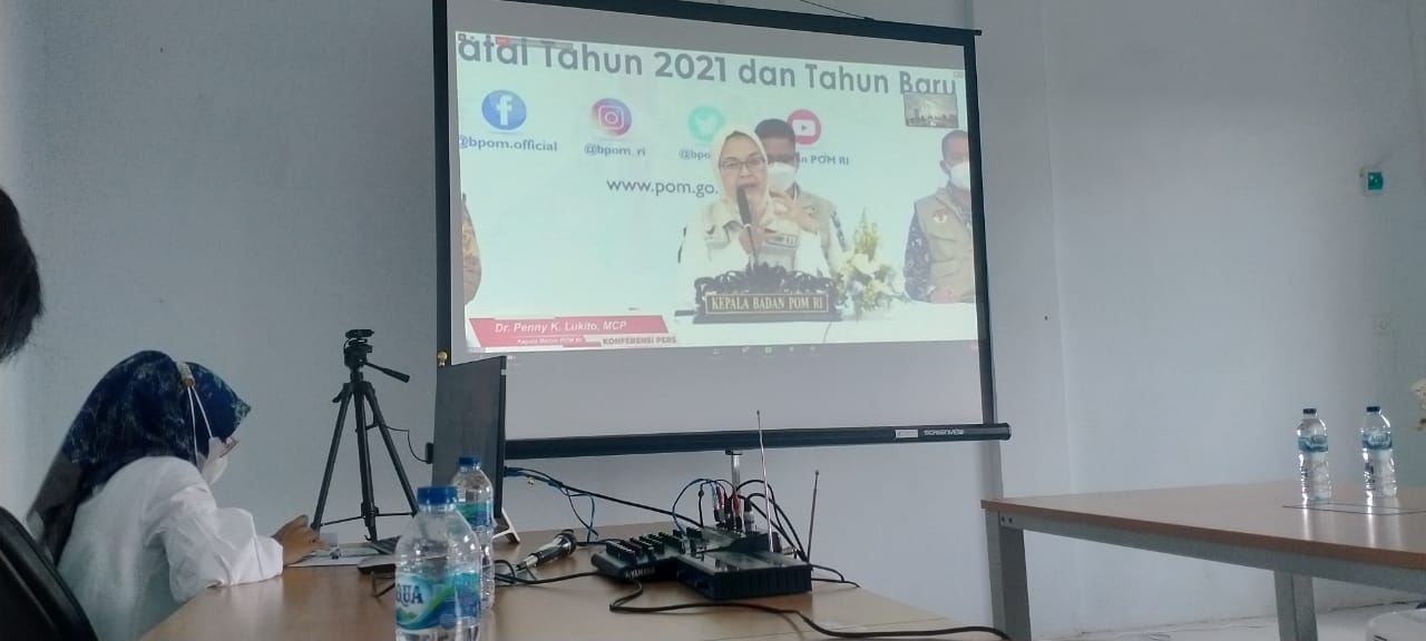 Jelang Nataru, BPOM Inhil Taja Konferensi Pers Virtual