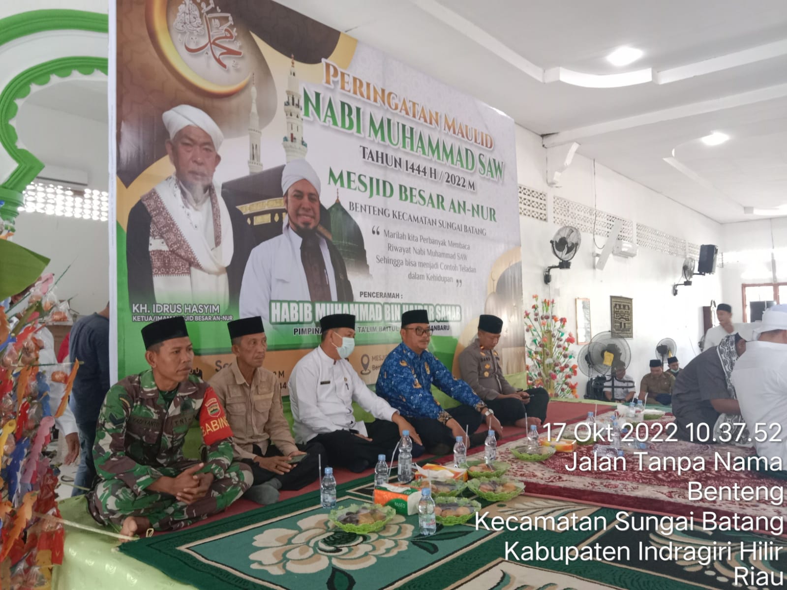 Danramil 07/Reteh Memperingati Maulid Nabi Muhammad Saw Bersama Masyarakat Setempat