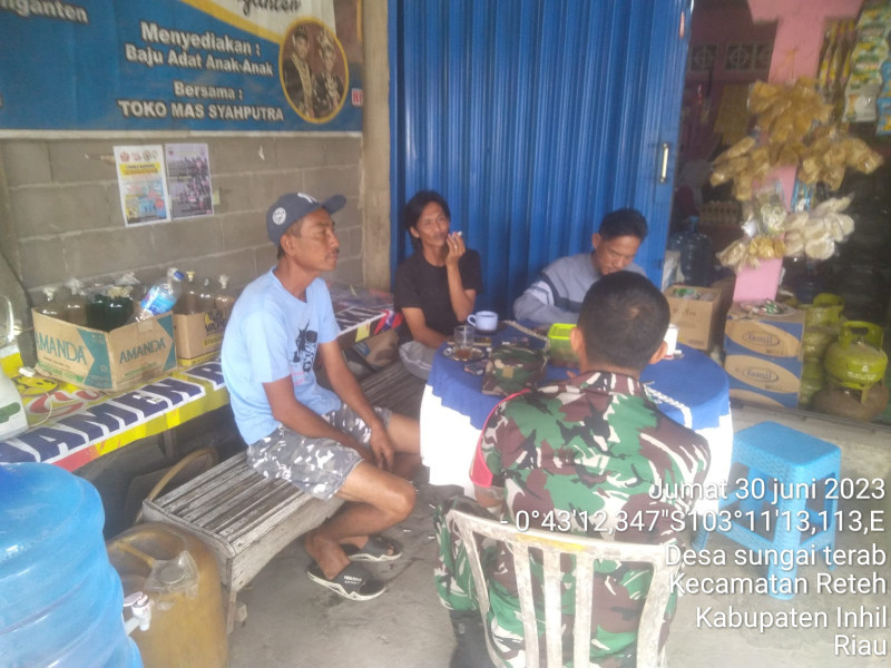 Serda M. Tahir Terus Lakukan Keamanan Desa dan Bahaya Narkoba Melalui Komsos